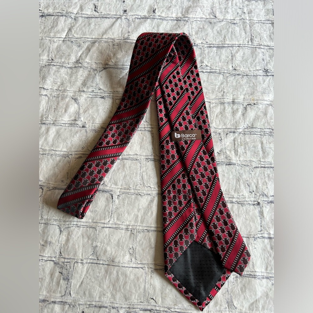 BARCO UNIFORMS RETRO (2) PATTERN MANAGER COLLECTION WEAR WENDY’S MENS NECKTIES - Picture 10 of 11
